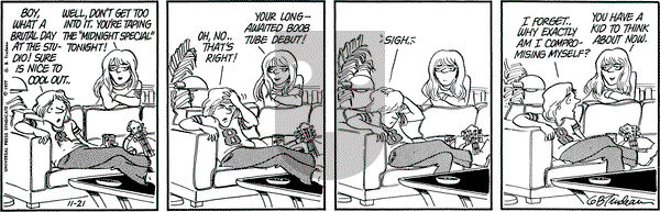 Doonesbury on Monday November 21, 1977 Comic Strip