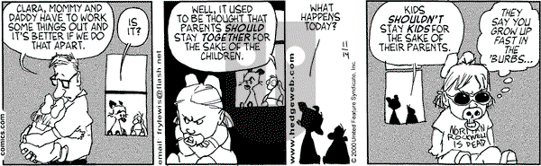 Over the Hedge on Tuesday November 14, 2000 Comic Strip