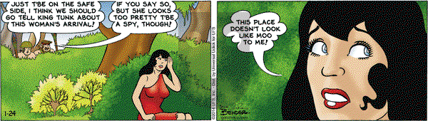Alley Oop on Friday January 24, 2014 Comic Strip