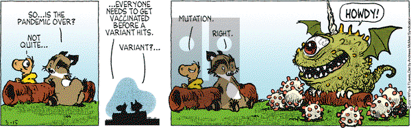 Over the Hedge on Monday March 15, 2021 Comic Strip