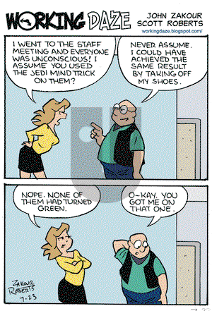 Working Daze on Thursday July 23, 2009 Comic Strip