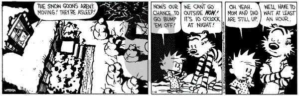 Calvin and Hobbes on Saturday January 12, 1991 Comic Strip