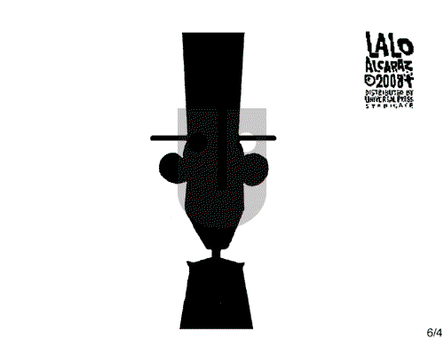 Lalo Alcaraz on Wednesday June 4, 2008 Comic Strip