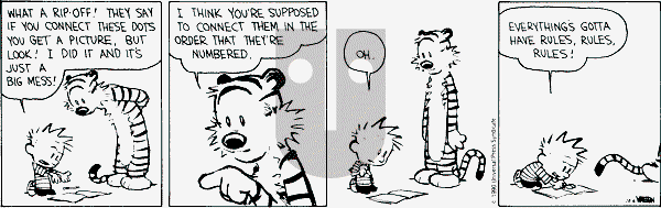 Calvin and Hobbes - Saturday October 6, 1990 Comic Strip