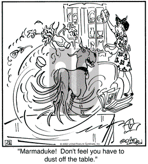 Marmaduke on Saturday February 2, 2002 Comic Strip
