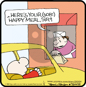 Ziggy - Saturday January 4, 2003 Comic Strip