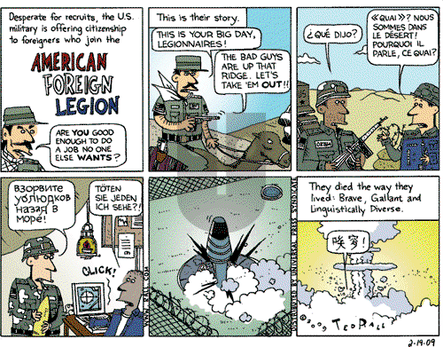 Ted Rall on Thursday February 19, 2009 Comic Strip