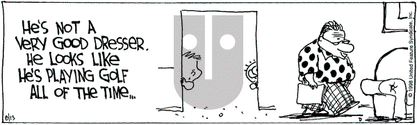 The Buckets on Tuesday September 22, 1998 Comic Strip