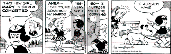 Nancy on Saturday May 11, 1996 Comic Strip