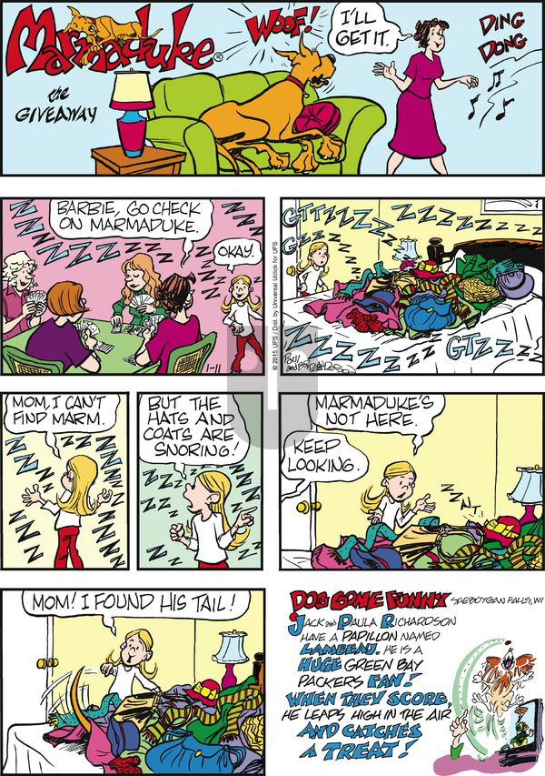Marmaduke on Sunday January 11, 2015 Comic Strip