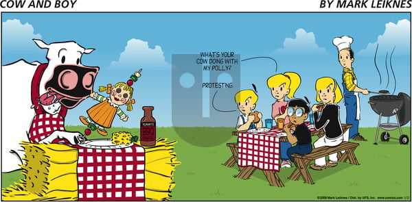 Cow and Boy Classics on Sunday May 25, 2008 Comic Strip