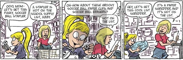 Cleats on Saturday August 24, 2002 Comic Strip