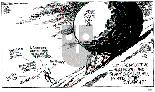 Pat Oliphant on Monday December 29, 1986 Comic Strip