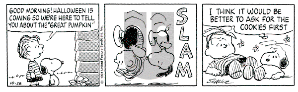 Peanuts on Monday October 28, 1991 Comic Strip