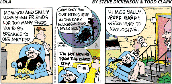 Lola on Sunday February 27, 2005 Comic Strip