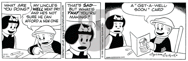 Nancy on Tuesday November 10, 1998 Comic Strip