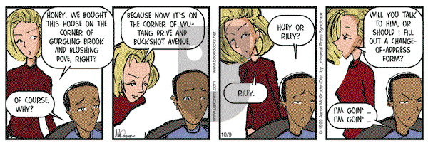 The Boondocks on Thursday October 9, 2003 Comic Strip