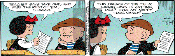 Nancy on Friday September 22, 2017 Comic Strip