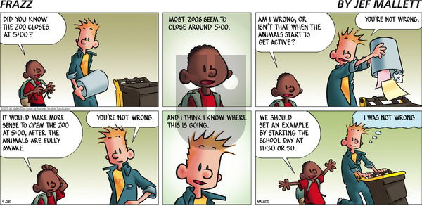 Frazz on Sunday September 28, 2025 Comic Strip