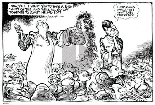 Pat Oliphant on Wednesday April 23, 1997 Comic Strip