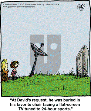 In the Bleachers on Thursday October 10, 2013 Comic Strip