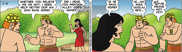 Alley Oop on Thursday February 16, 2017 Comic Strip