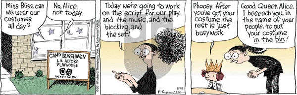 Cul de Sac on Tuesday August 16, 2016 Comic Strip