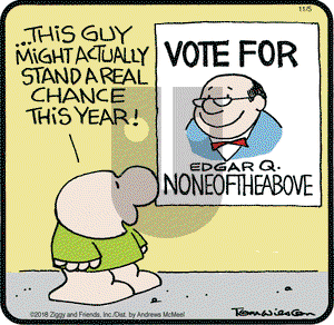 Ziggy on Monday November 5, 2018 Comic Strip