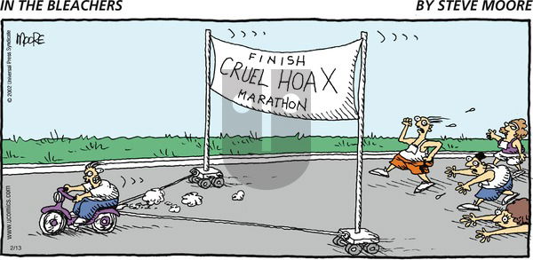 In the Bleachers on Sunday February 13, 2011 Comic Strip