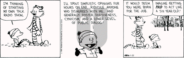 Calvin and Hobbes on Thursday January 22, 2015 Comic Strip