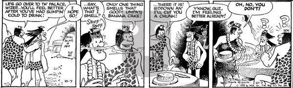 Alley Oop - Wednesday October 7, 1970 Comic Strip
