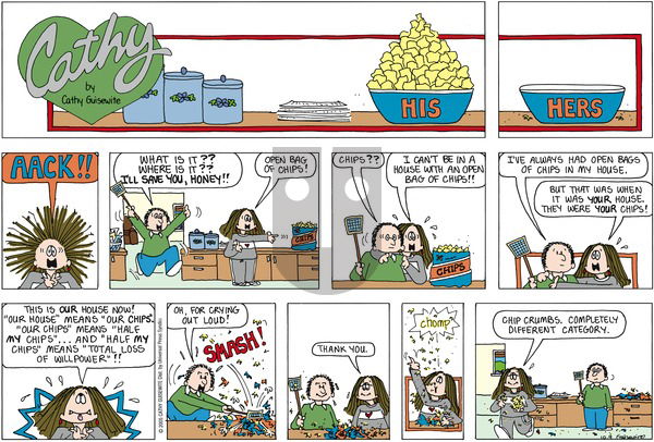 Cathy Classics on Sunday October 9, 2005 Comic Strip