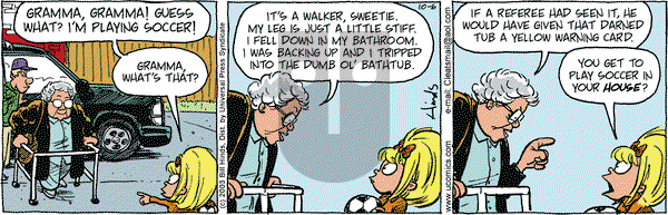 Cleats on Monday October 6, 2003 Comic Strip