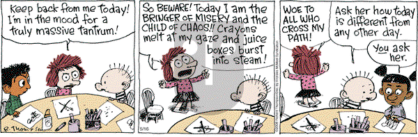 Cul de Sac on Wednesday May 16, 2018 Comic Strip