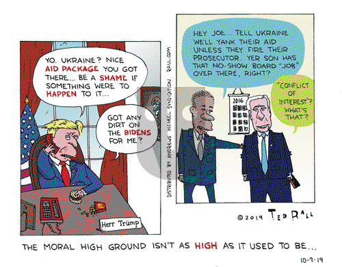 Ted Rall on Monday October 7, 2019 Comic Strip