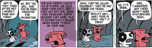 Pooch Cafe on Friday January 22, 2016 Comic Strip