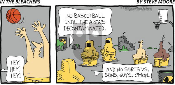 In the Bleachers on Sunday April 8, 2018 Comic Strip