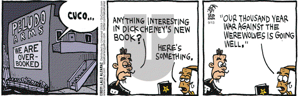La Cucaracha on Tuesday September 13, 2011 Comic Strip