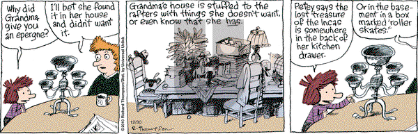 Cul de Sac on Wednesday December 30, 2015 Comic Strip