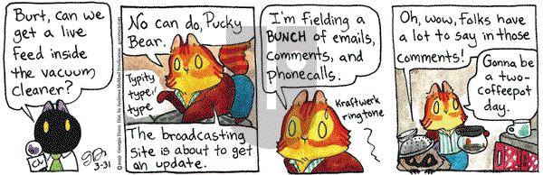 Breaking Cat News on Monday March 31, 2025 Comic Strip
