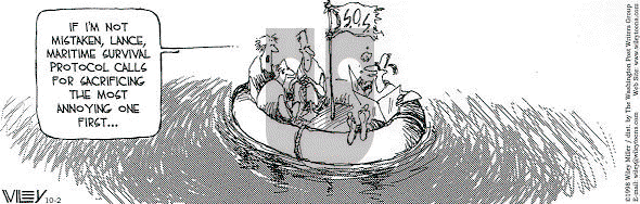 Non Sequitur on Friday October 2, 1998 Comic Strip
