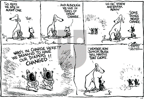 Pat Oliphant on Wednesday January 3, 2001 Comic Strip