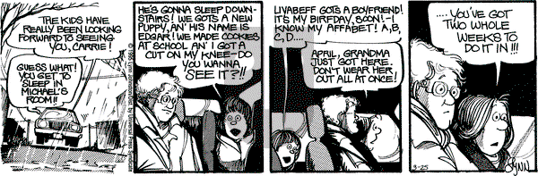 For Better or For Worse on Saturday March 25, 1995 Comic Strip