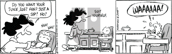 Baby Blues on Saturday February 27, 1993 Comic Strip