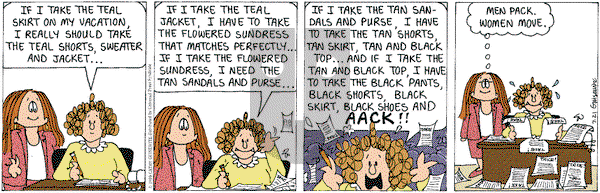 Cathy Classics - Wednesday July 21, 1999 Comic Strip