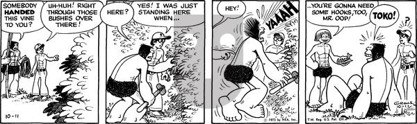 Alley Oop on Thursday October 11, 1973 Comic Strip