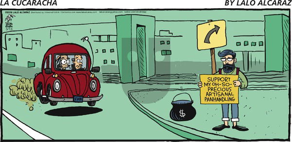 La Cucaracha on Sunday March 13, 2016 Comic Strip