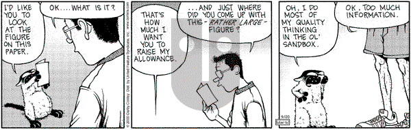 Get Fuzzy on Wednesday September 20, 2000 Comic Strip