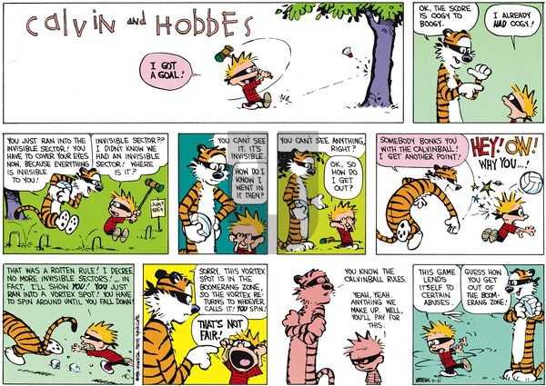Calvin and Hobbes on Sunday September 21, 2014 Comic Strip