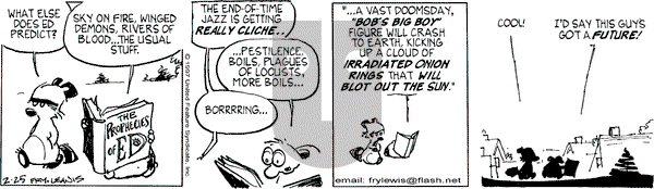 Over the Hedge on Tuesday February 25, 1997 Comic Strip